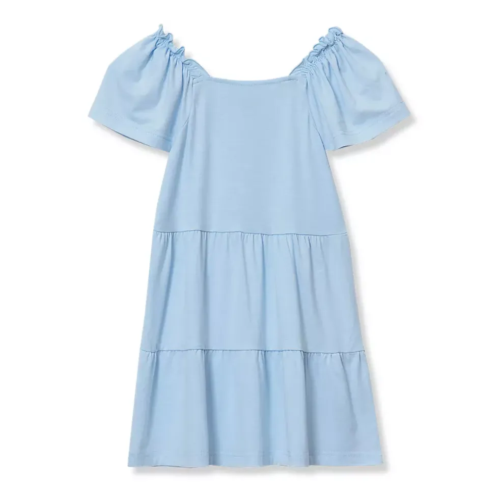 Girls Short Sleeve Tiered Tunic Top