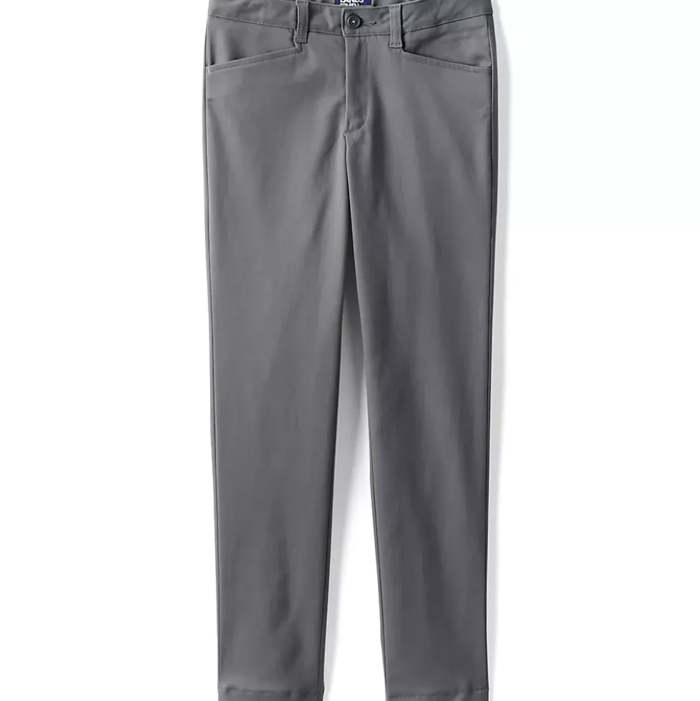 Girls Slim Fit Stretch Chino Pants