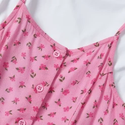 Girls Slip Dress with Short Sleeve Tee