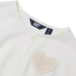 Girls Slouchy Button Front Terry Knit Top