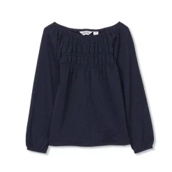 Girls Smocked Long Sleeve Knit Shirt