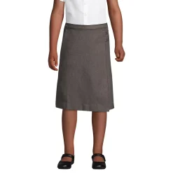 Girls Solid A-line Skirt Below the Knee