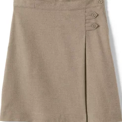 Girls Solid A-line Skirt Below the Knee