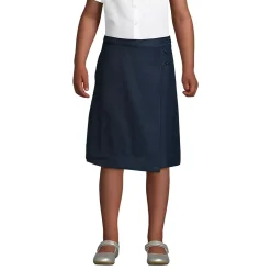 Girls Solid A-line Skirt Below the Knee