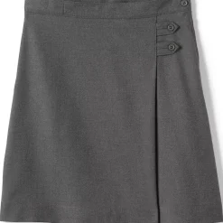 Girls Solid A-line Skirt Below the Knee