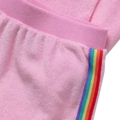 Girls Terry Zip Front Top and Shorts Cover Up Set