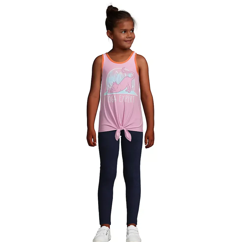 Girls Tie Back Active Tank