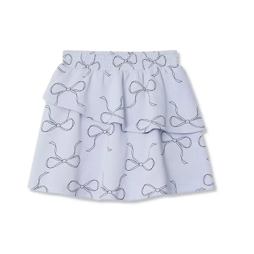 Girls Tiered Fleece Skort