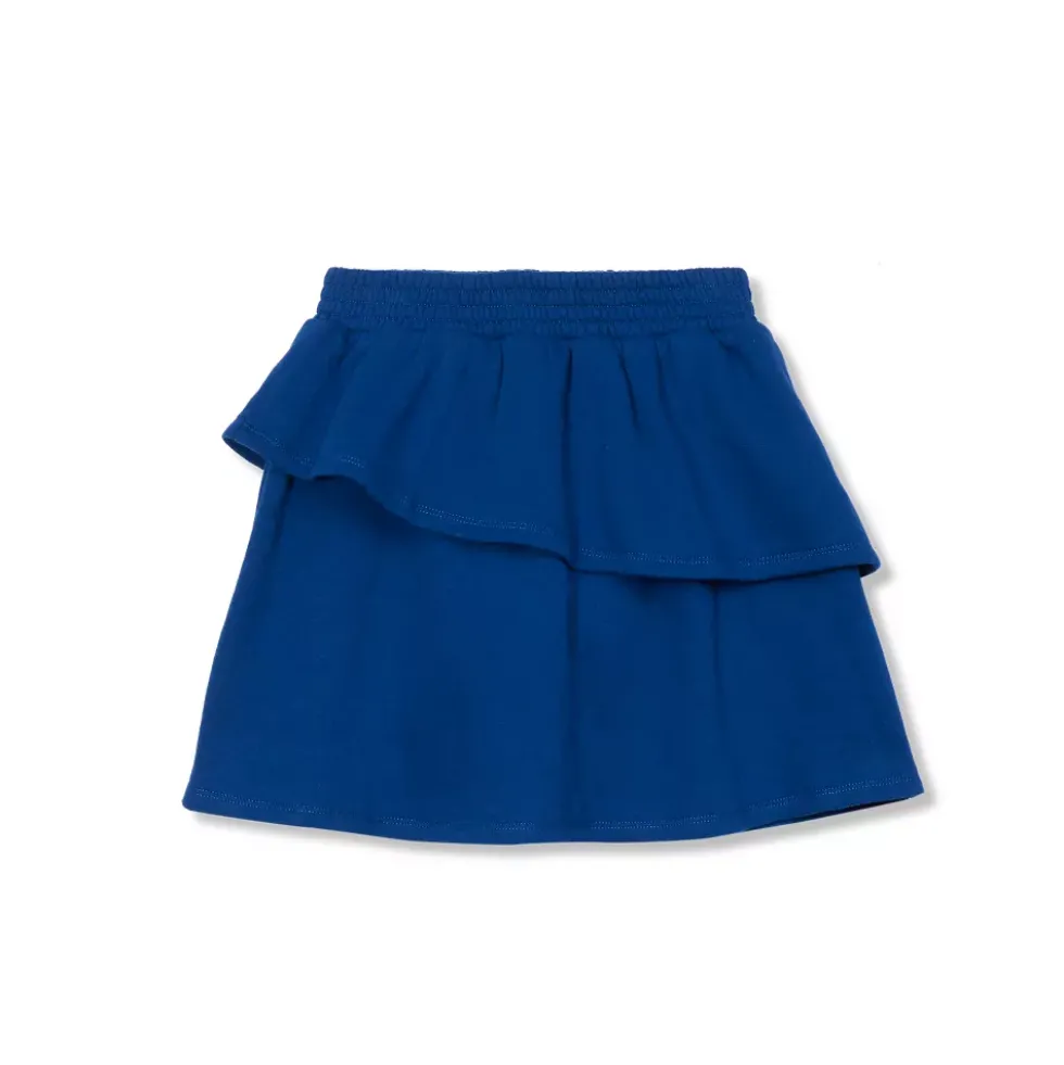 Girls Tiered Fleece Skort