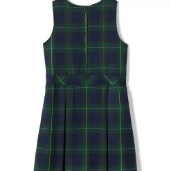 Girls Top of Knee Plaid Jumper