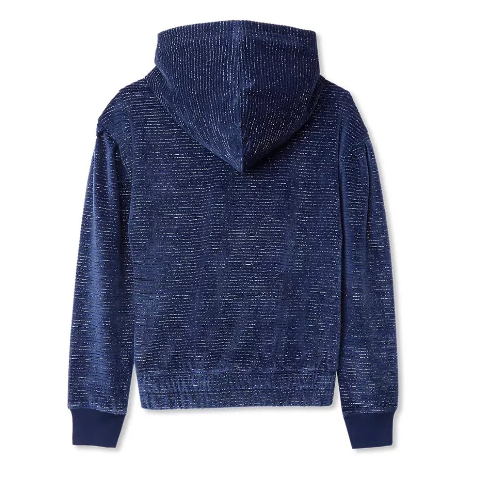 Girls Velour Hoodie Sweatshirt