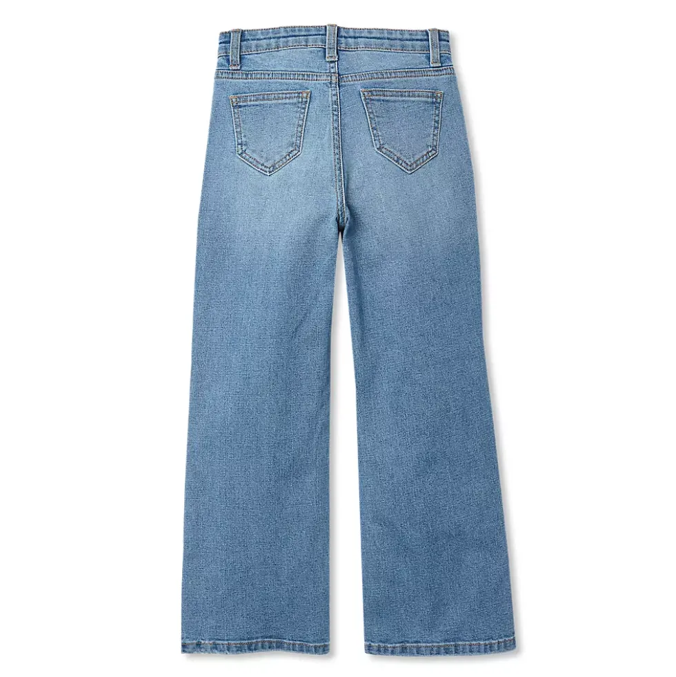 Girls Wide Leg Denim Jeans