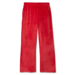 Girls Wide Leg Velour Pants