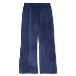 Girls Wide Leg Velour Pants