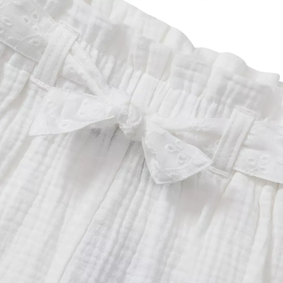 Girls Woven Belted Pull On Short