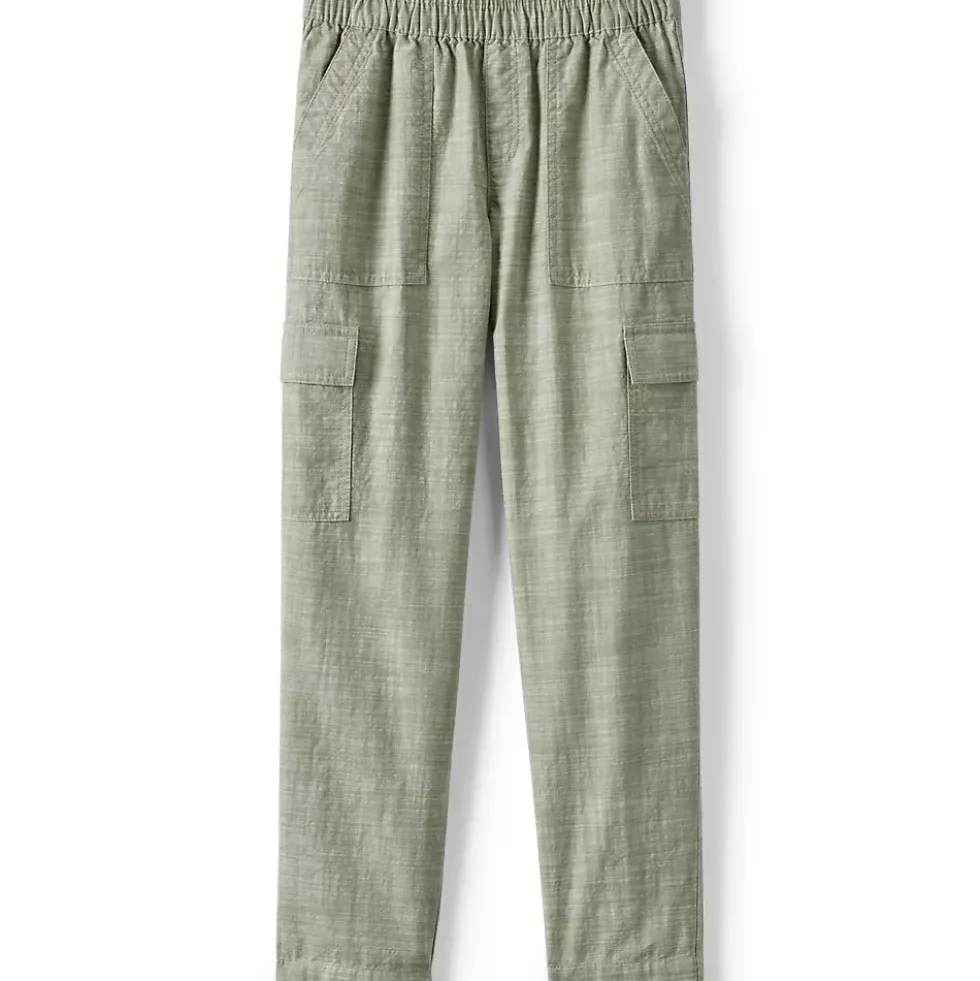 Girls Woven Pull On Utility Cargo Pants