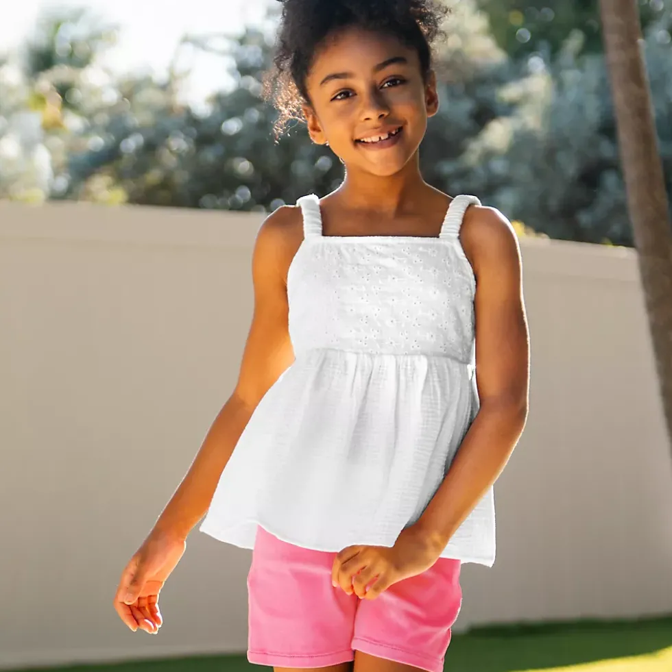Girls Woven Tank Top