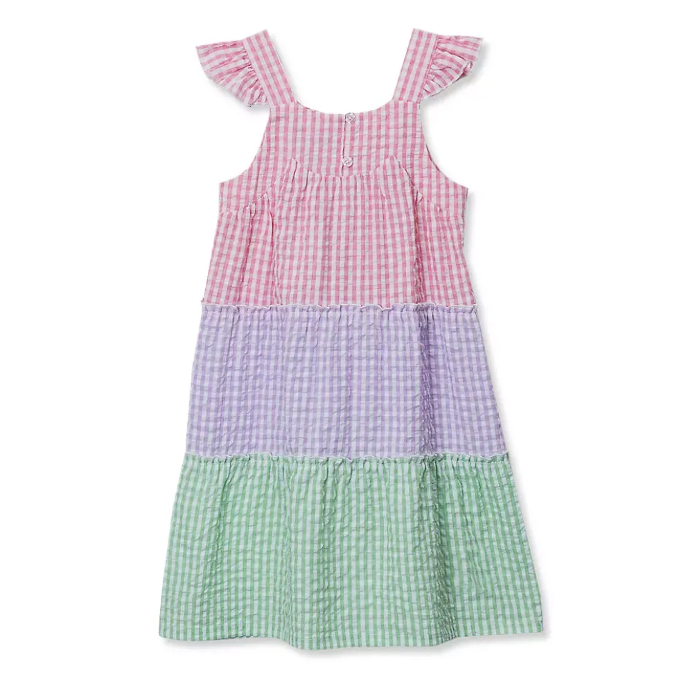 Girls Woven Tiered Dress