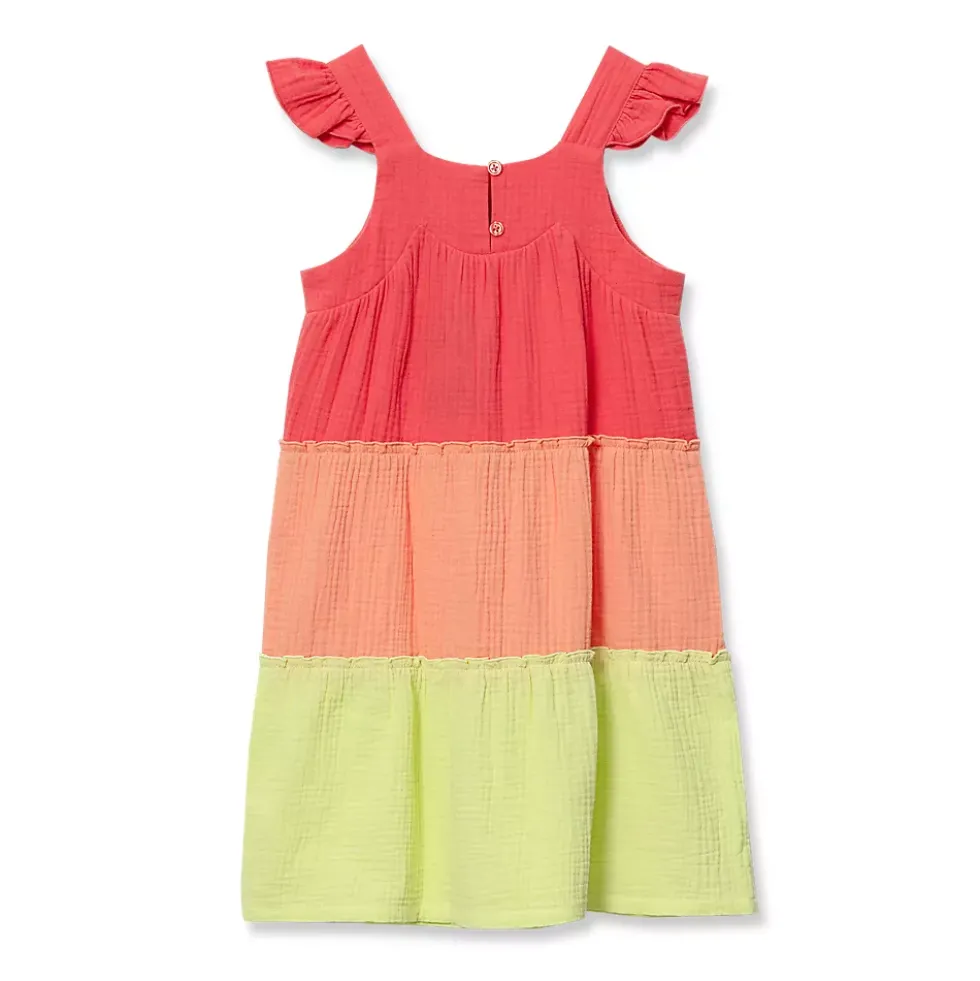Girls Woven Tiered Dress