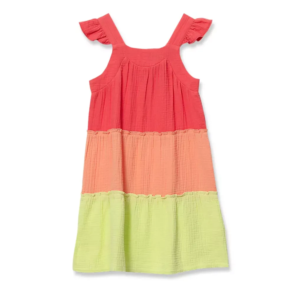 Girls Woven Tiered Dress