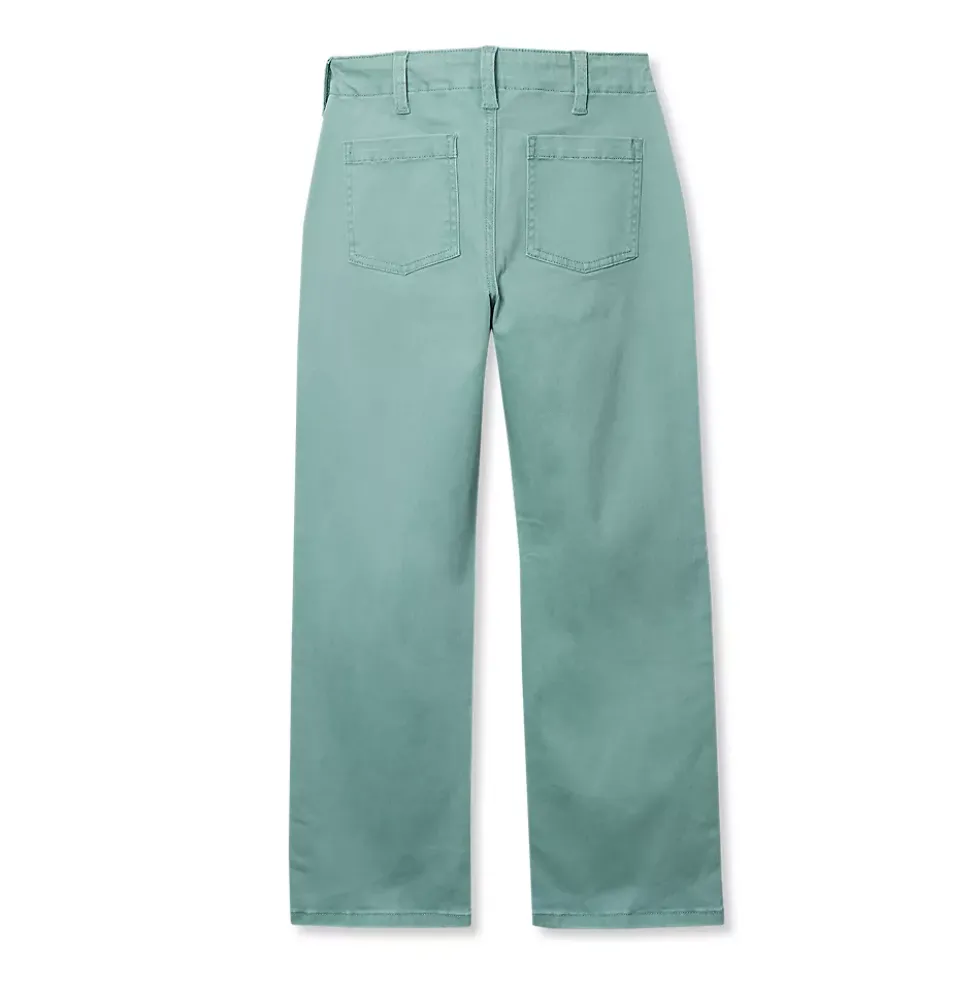 Girls Woven Utility Cargo Pant with Pockets