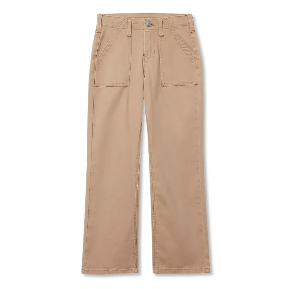 Girls Woven Utility Cargo Pant with Pockets
