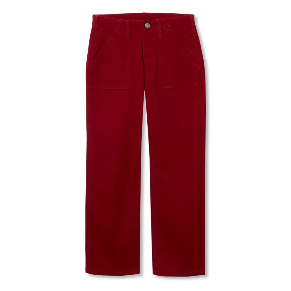 Girls Woven Utility Cargo Pant with Pockets