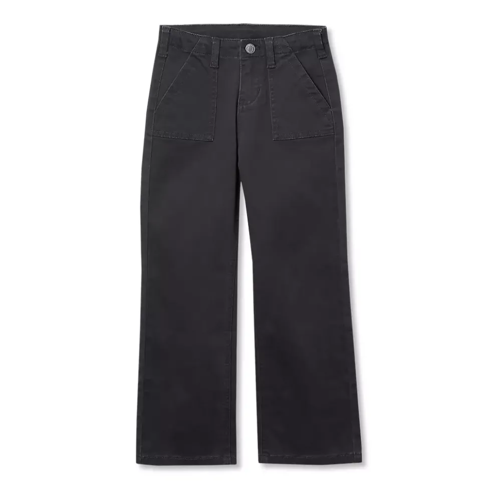 Girls Woven Utility Cargo Pant with Pockets