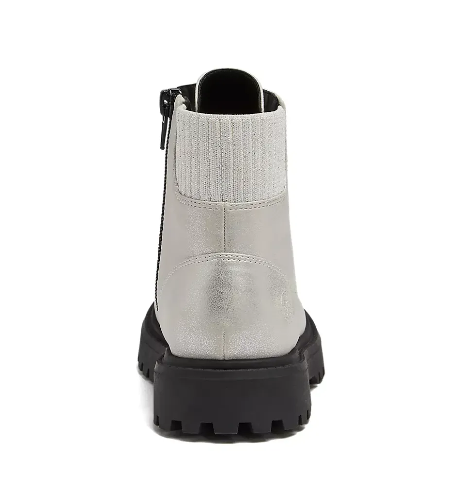 Girls Zip Up Lugged Boots