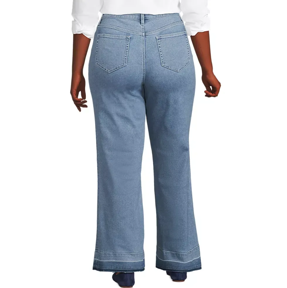 High Rise Wide Leg Denim Jeans