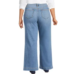 High Rise Wide Leg Denim Jeans