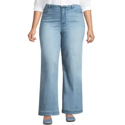 High Rise Wide Leg Denim Jeans