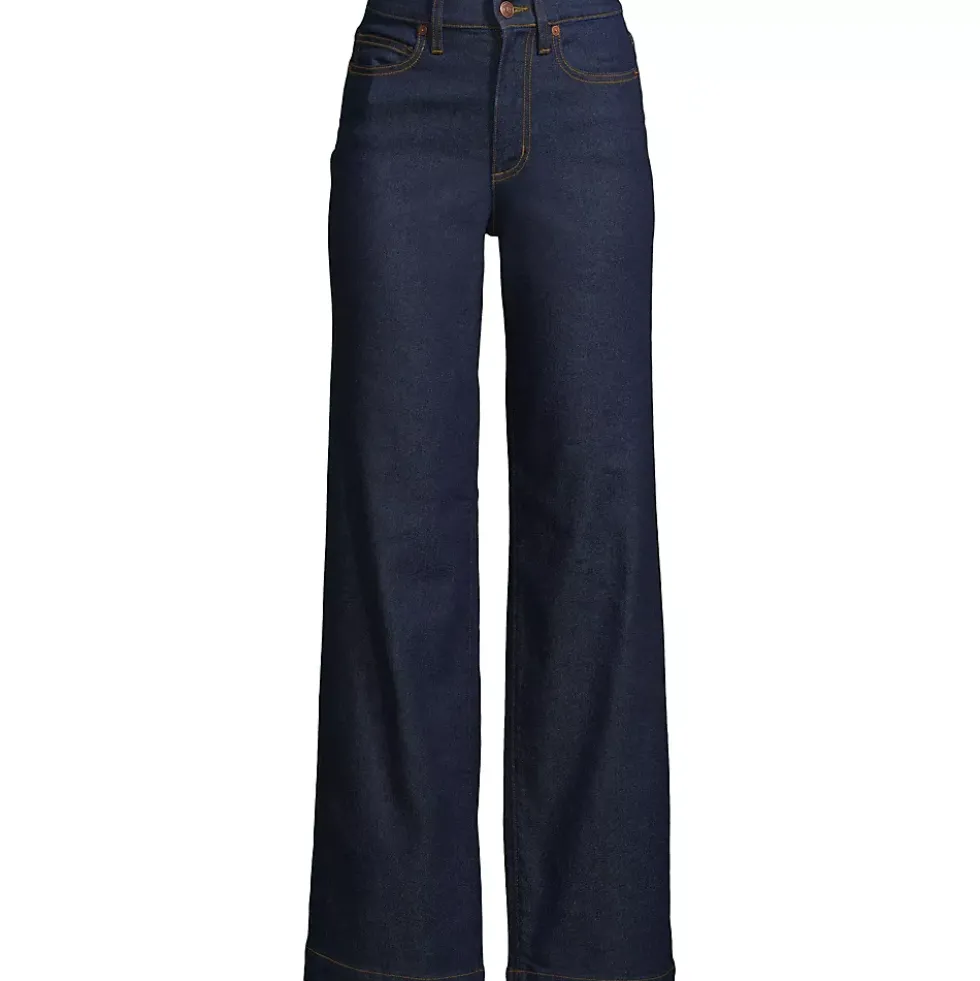 High Rise Wide Leg Denim Jeans