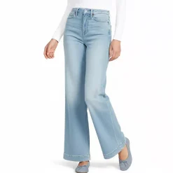 High Rise Wide Leg Denim Jeans