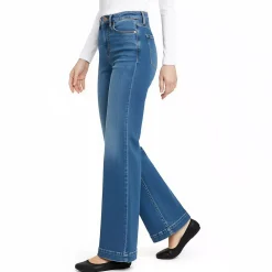 High Rise Wide Leg Denim Jeans
