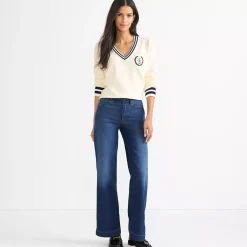 High Rise Wide Leg Denim Jeans