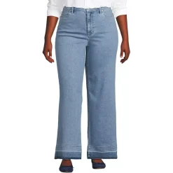 High Rise Wide Leg Denim Jeans