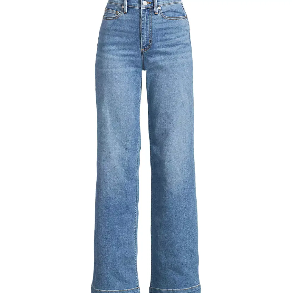 High Rise Wide Leg Denim Jeans