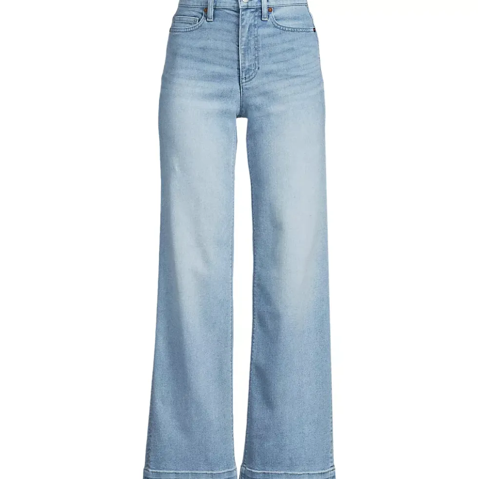 High Rise Wide Leg Denim Jeans