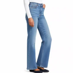 High Rise Wide Leg Denim Jeans