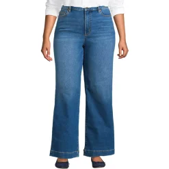 High Rise Wide Leg Denim Jeans