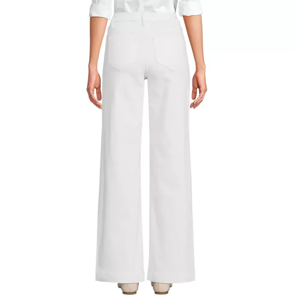 High Rise Wide Leg Denim Jeans