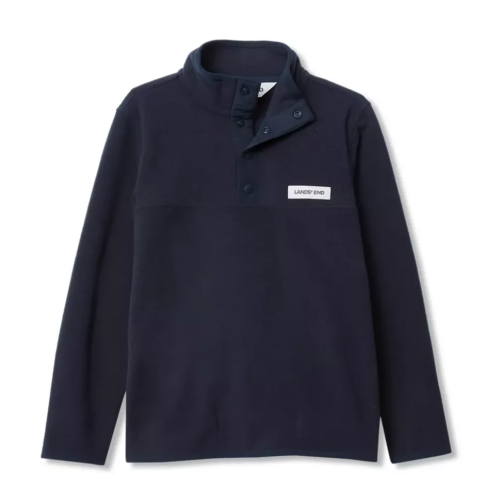 Kids Anyweather Fleece Snap Neck Pullover
