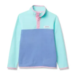 Kids Anyweather Fleece Snap Neck Pullover