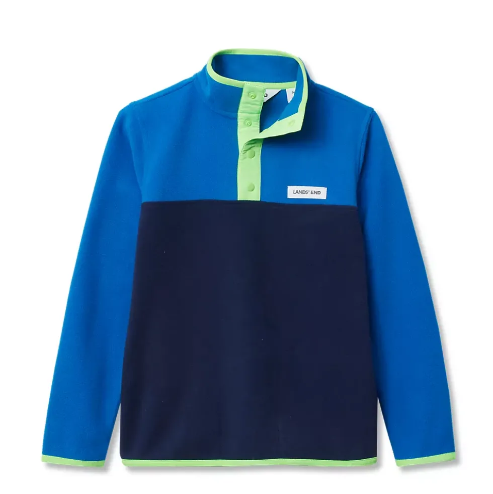 Kids Anyweather Fleece Snap Neck Pullover