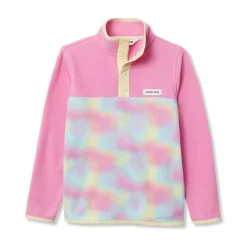 Kids Anyweather Fleece Snap Neck Pullover