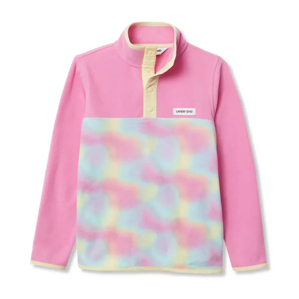 Kids Anyweather Fleece Snap Neck Pullover