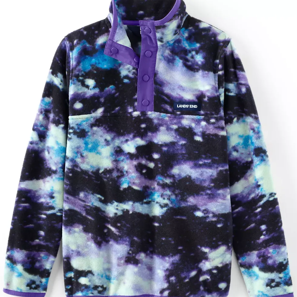 Kids Anyweather Fleece Snap Neck Pullover