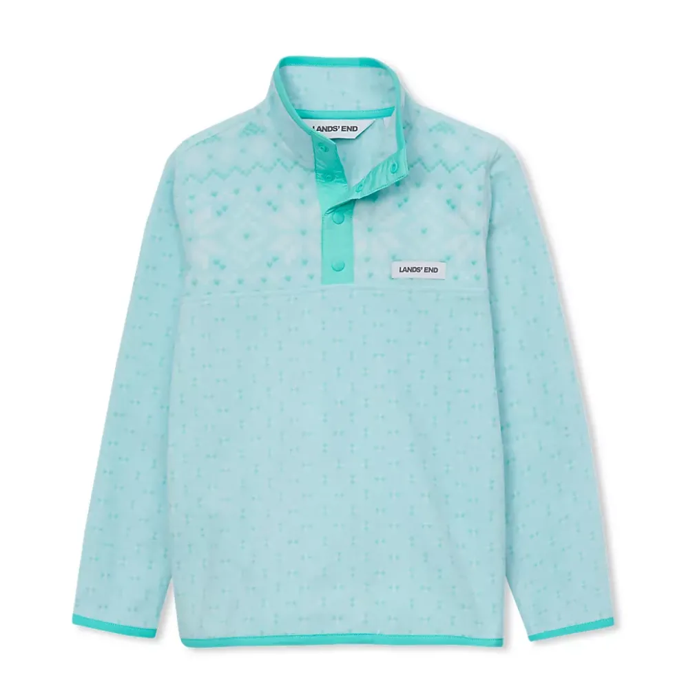 Kids Anyweather Fleece Snap Neck Pullover