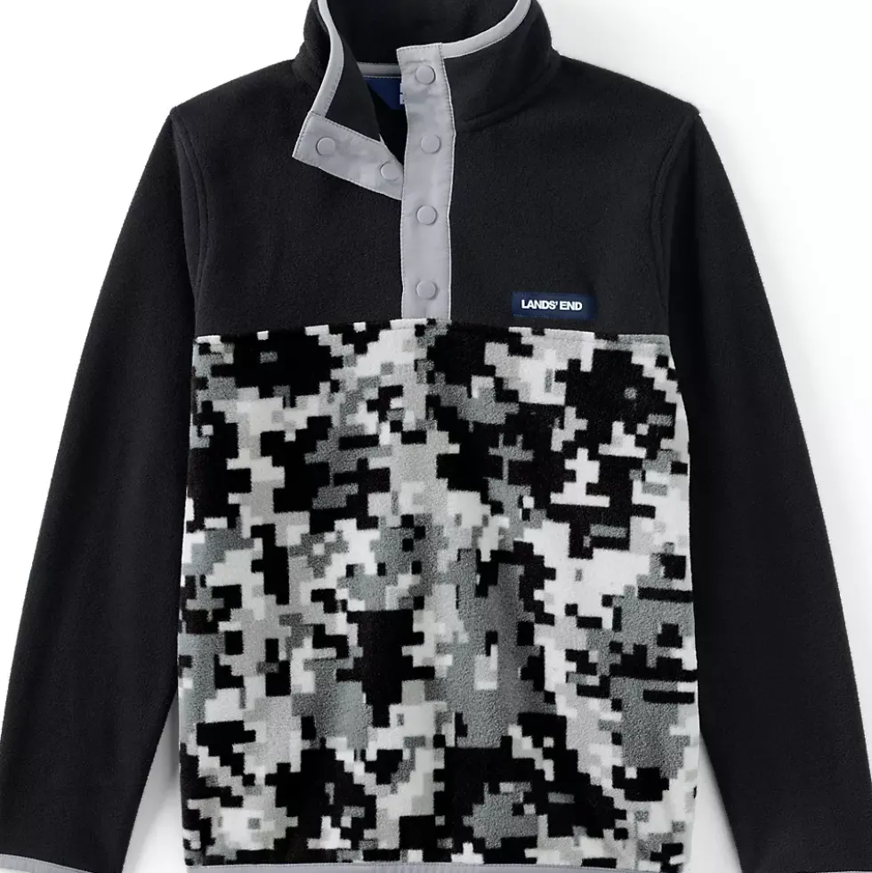 Kids Anyweather Fleece Snap Neck Pullover